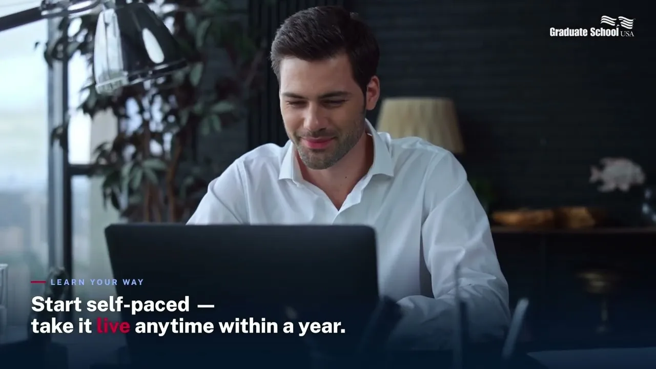 On-demand, self-paced learning at Graduate School USA